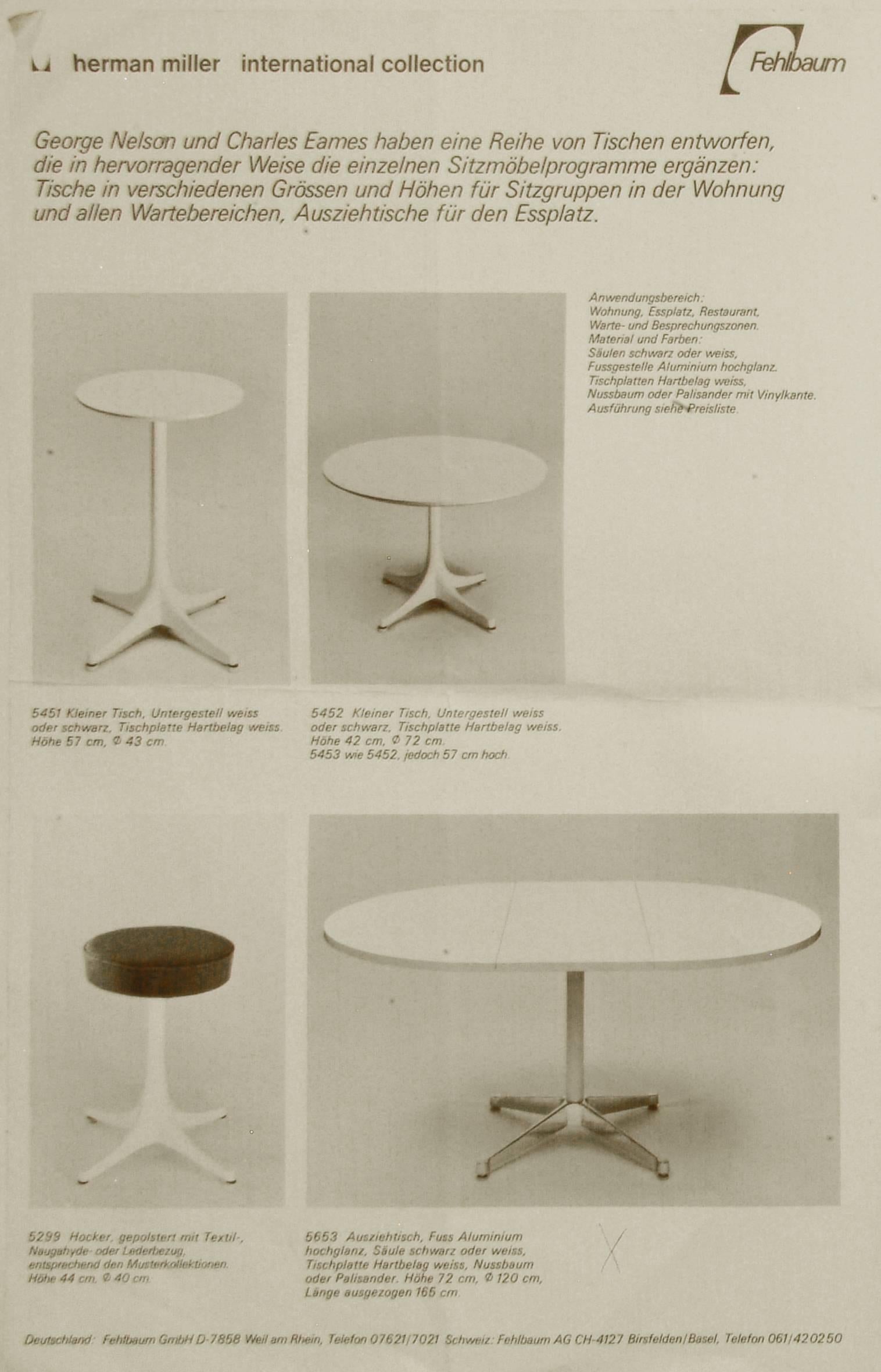 Early Charles and Ray Eames Aluminium Group Dining Set by Herman Miller, 1965 4