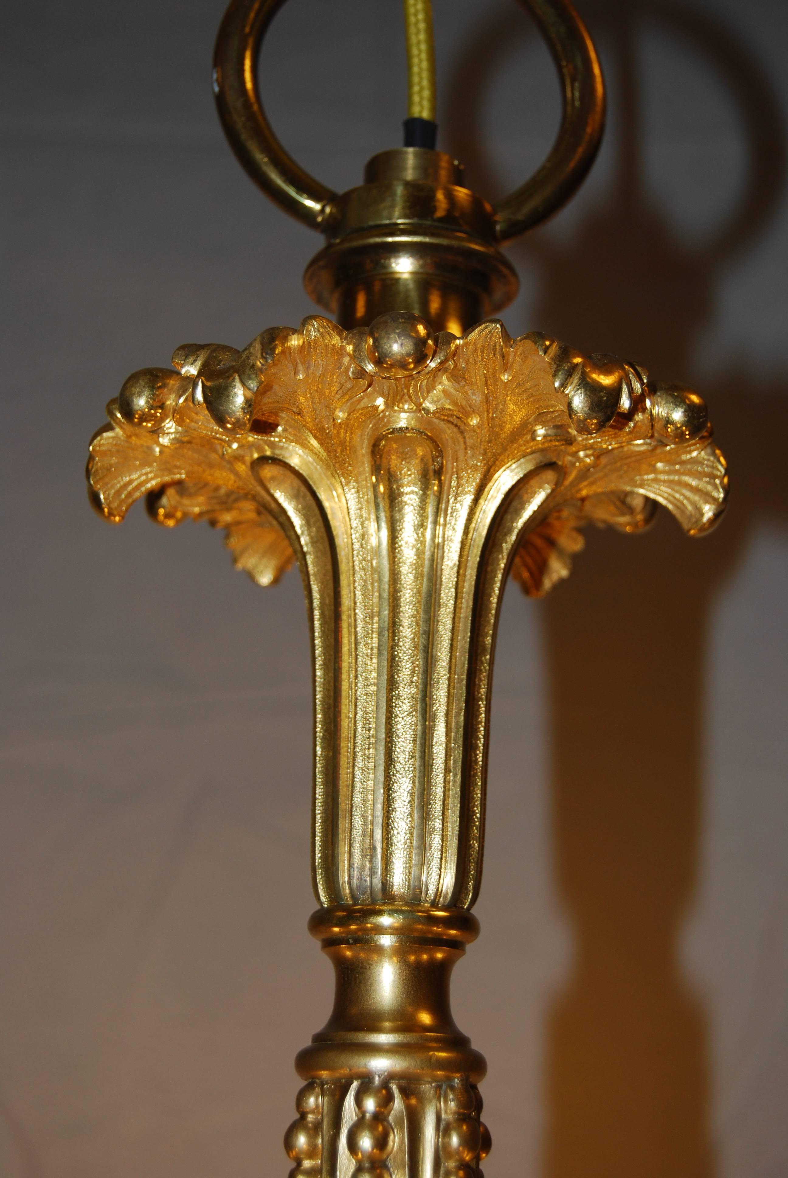 French 18th Century Ormolu Louis XV Style Chandelier For Sale