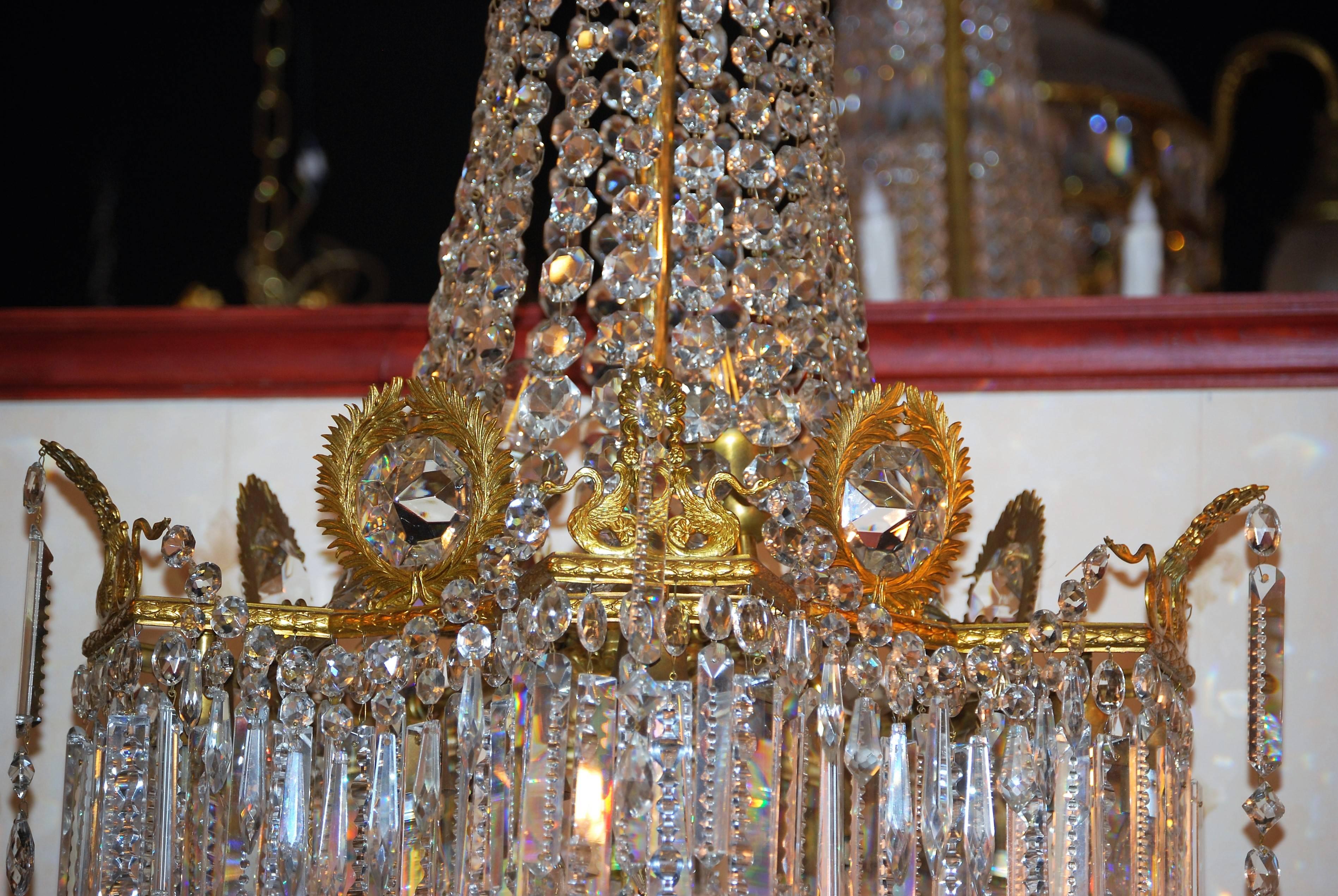 French Rare Original Second Empire Chandelier from 1890