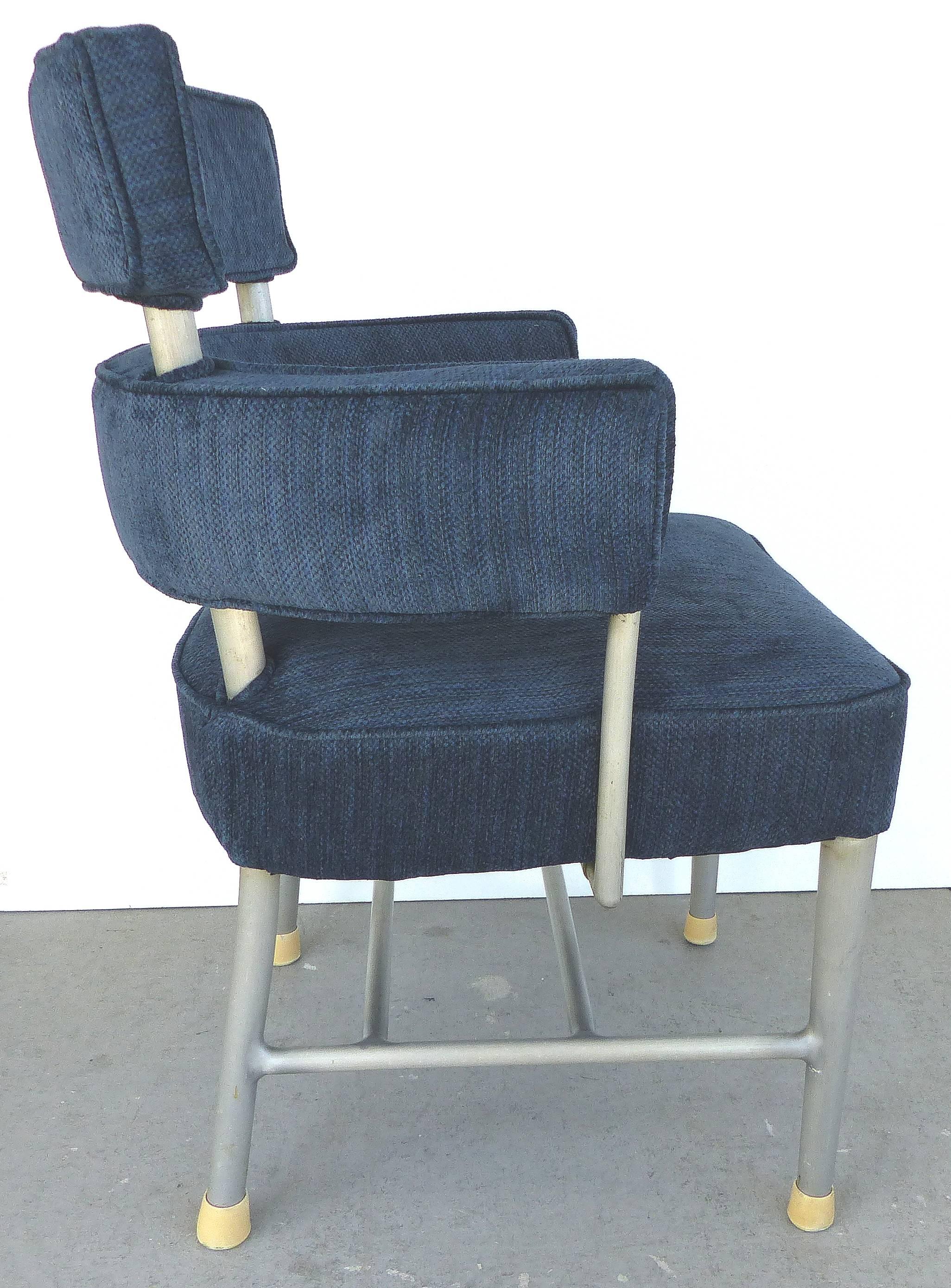 Mid-Century chair from American luxury ocean liner SS United States (1952-1969), designed by Dorothy 