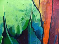 Contemporary Abstract Oil Painting des kubanisch-amerikanischen Künstlers Juan A. Navarrete