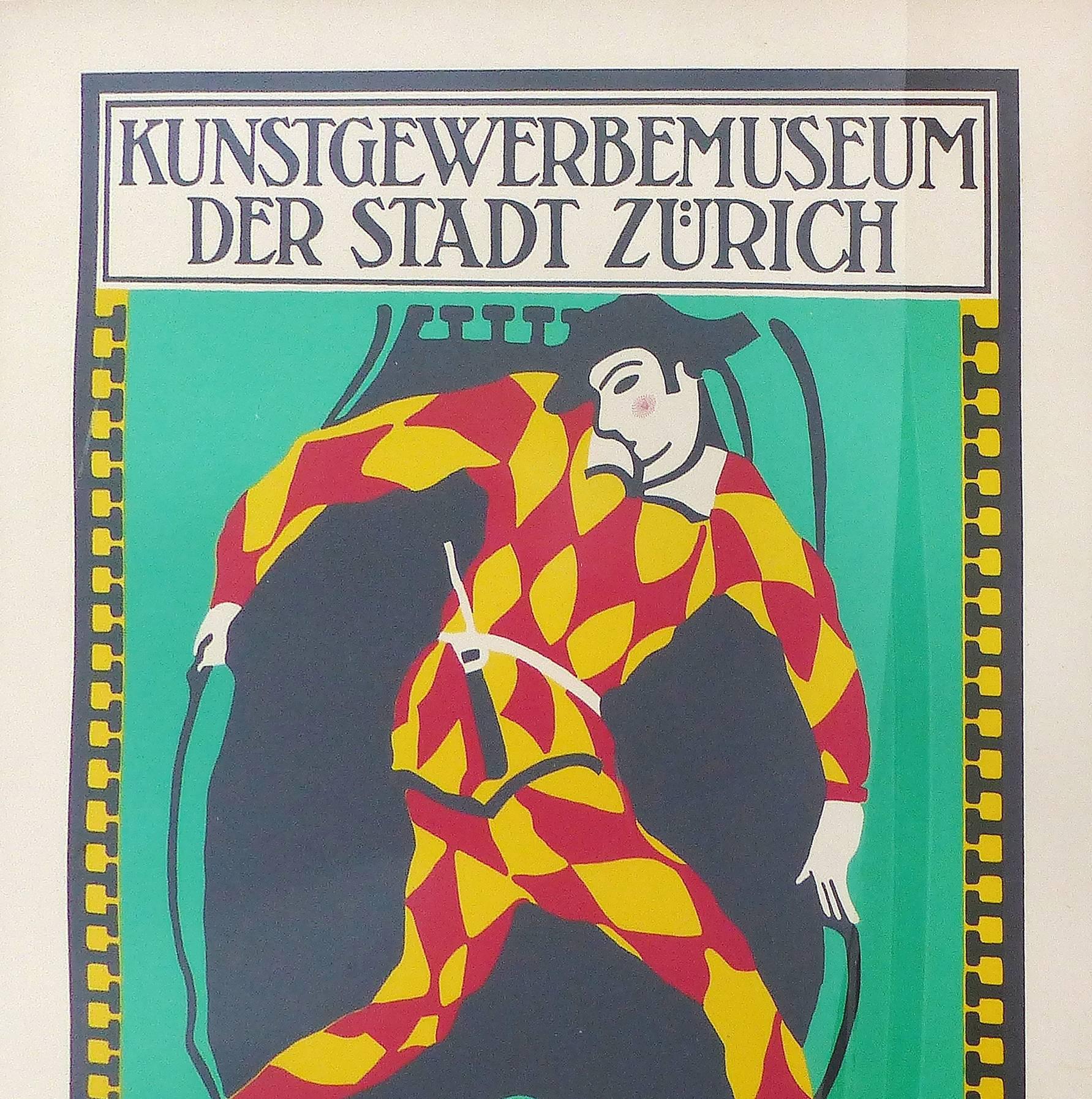 1914 Zurich Theater Poster

A 1914 German theater poster printed with bold graphics. Displayed in a modern black wood frame with a white mat under glass with a hanging wire provided.



 