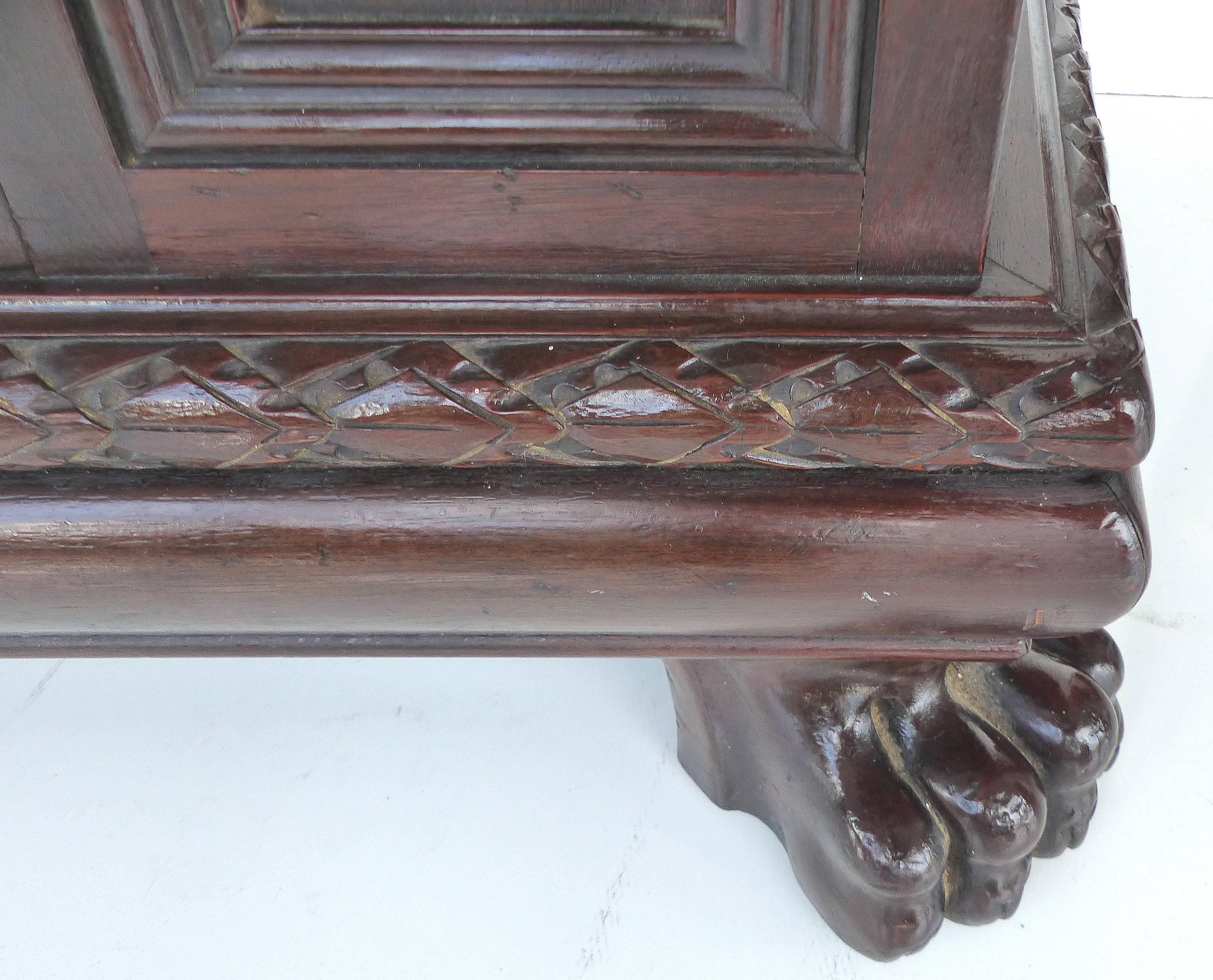 1930 S. Pagano Carved Lion Paw Traditional Cabinet 1
