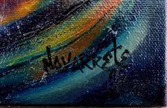 Huile sur toile contemporaine de l'artiste cubano-américain Juan Navarrete