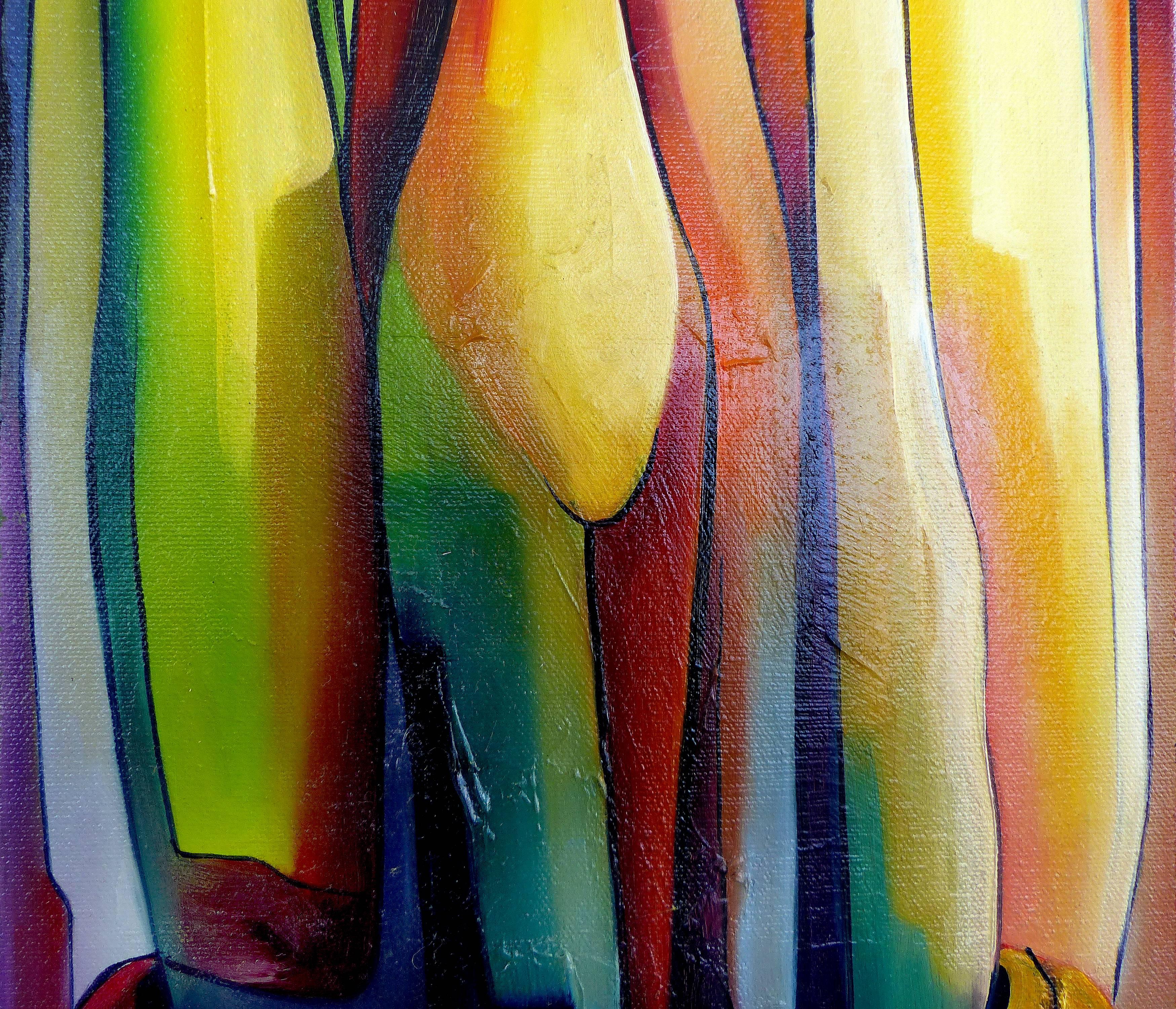 Modern Contemporary Oil on Canvas by Cuban American Artist Juan Navarrete