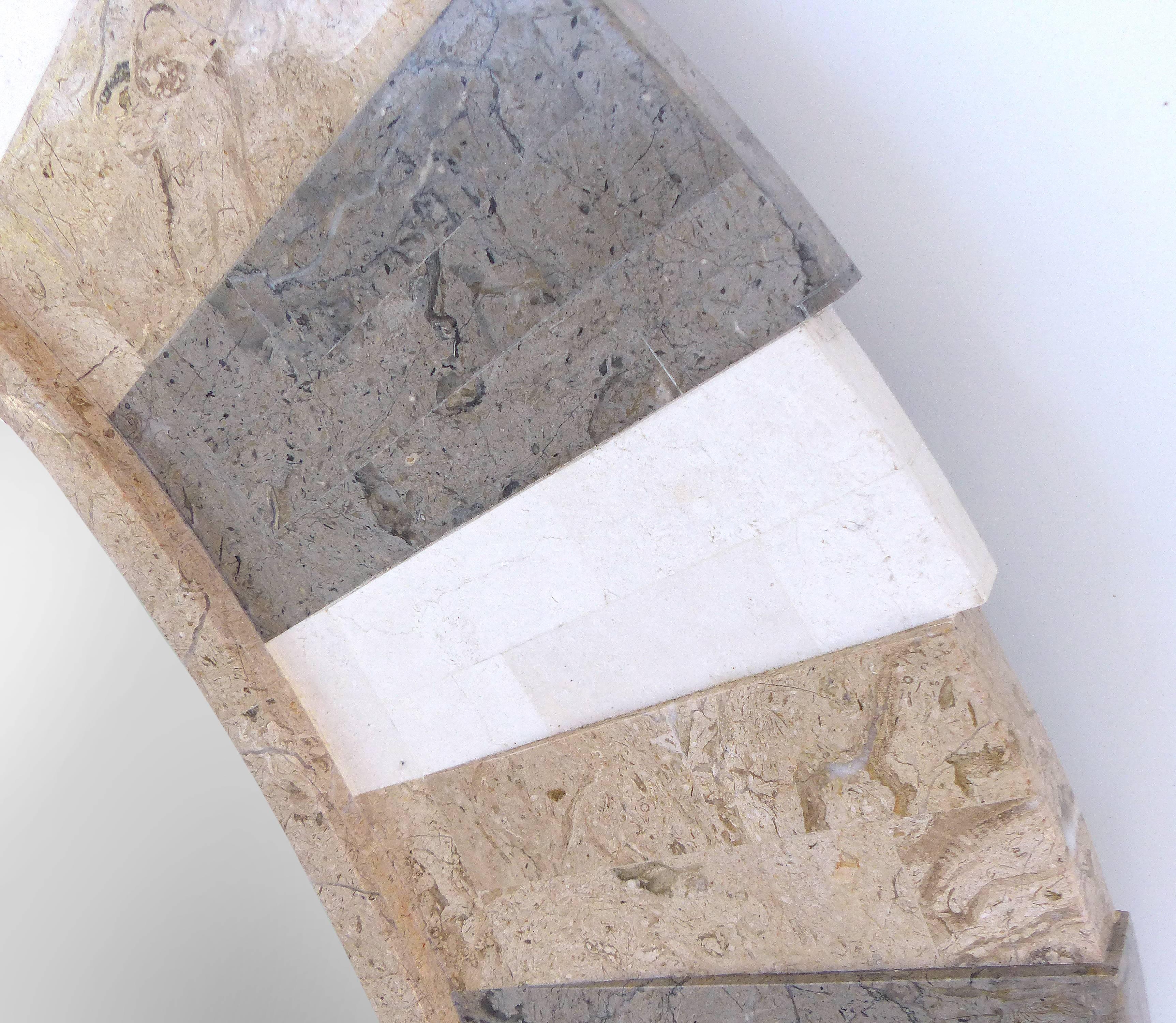 Late 20th Century Tessellated Stone Mirror by Oggetti