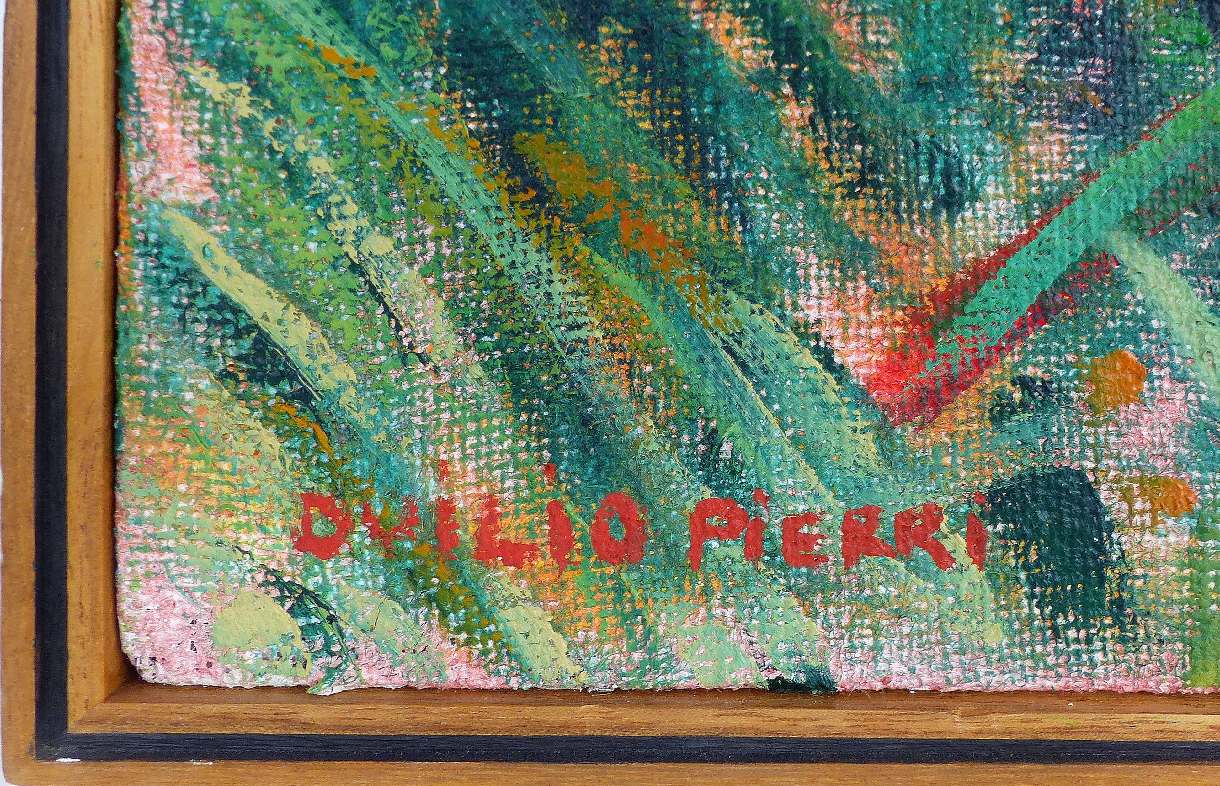 Late 20th Century Landscape Oil on Canvas by Duilio Pierri In Good Condition In Miami, FL