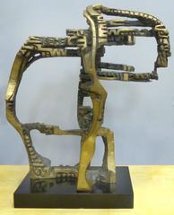 Large and Important Bronze Sculpture "Cabeca Espacial" by Hugo Rodrigues