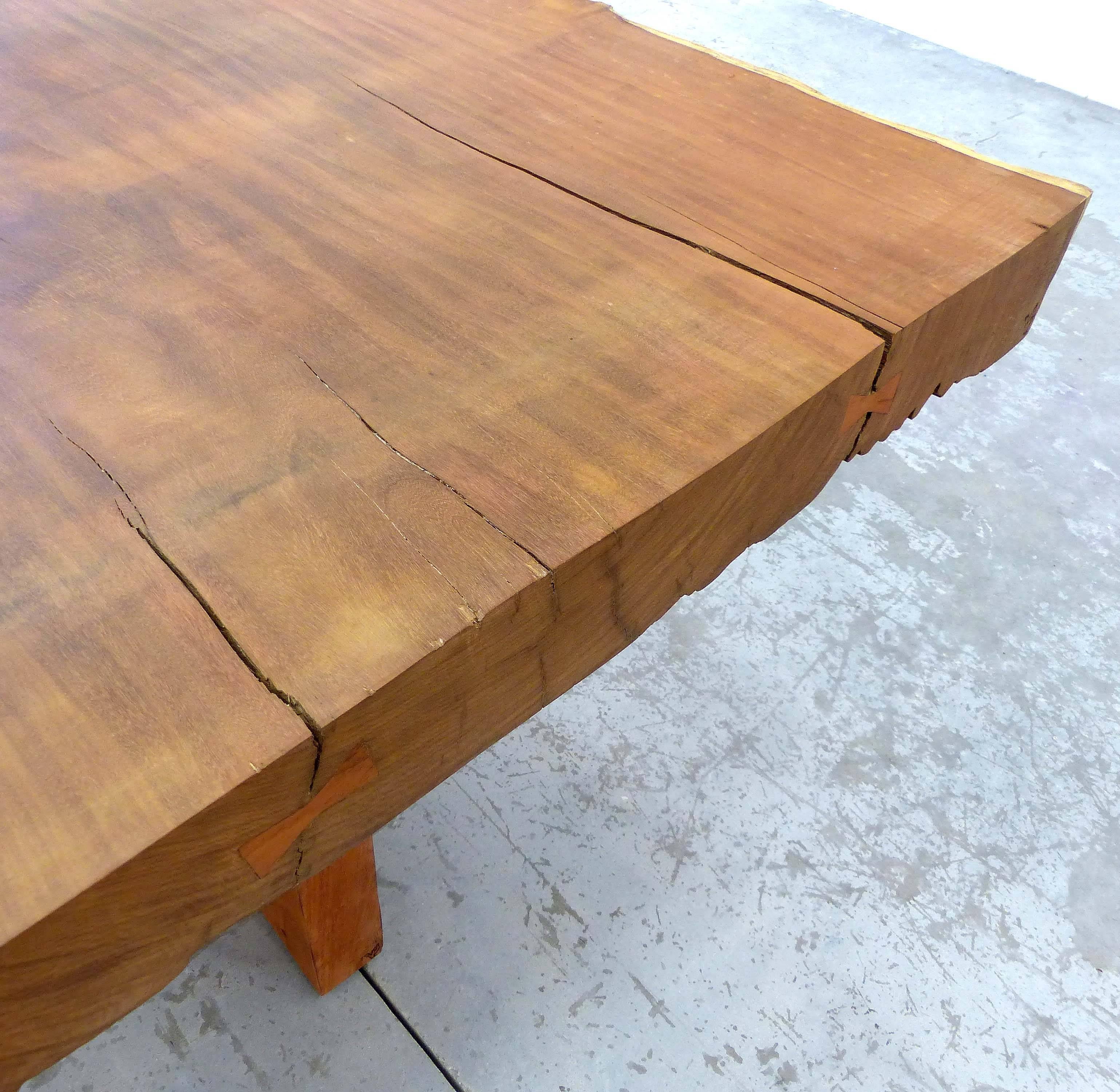 Brazilian Monumental Amazon Reclaimed Andira Anthelmia Wood Table by Valéria Totti