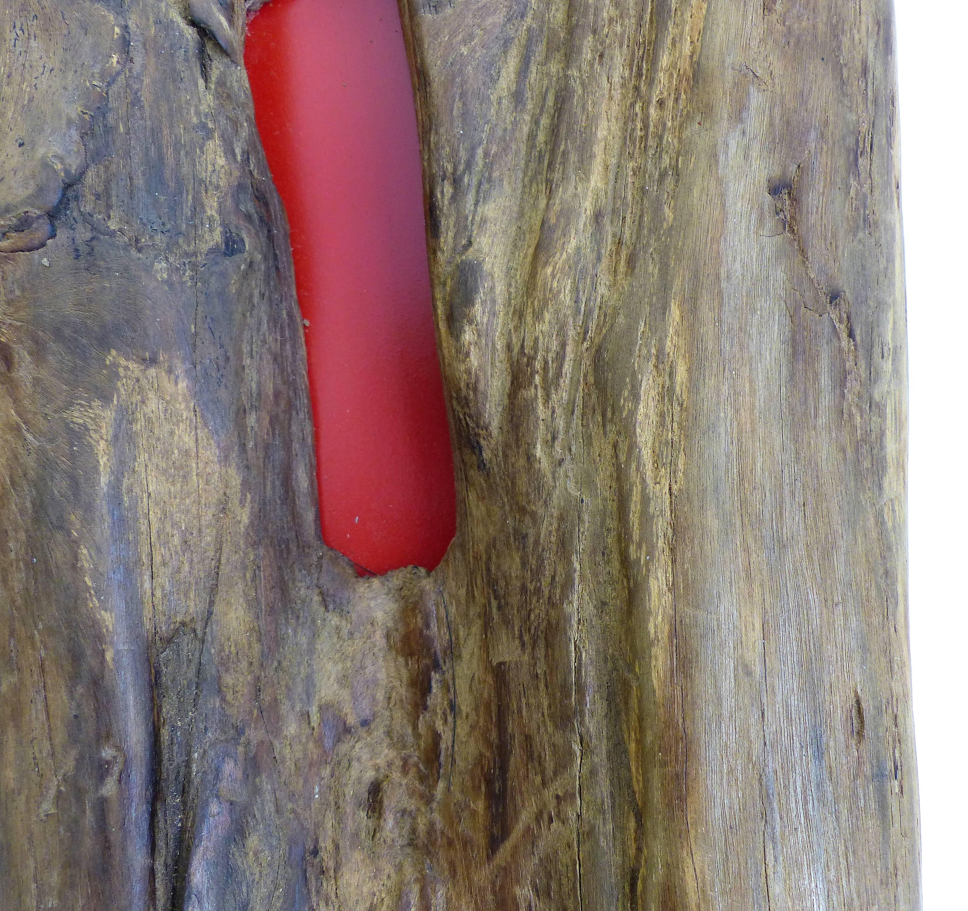 Pair of Reclaimed Wood Log Sculptures by Valeria Totti 1