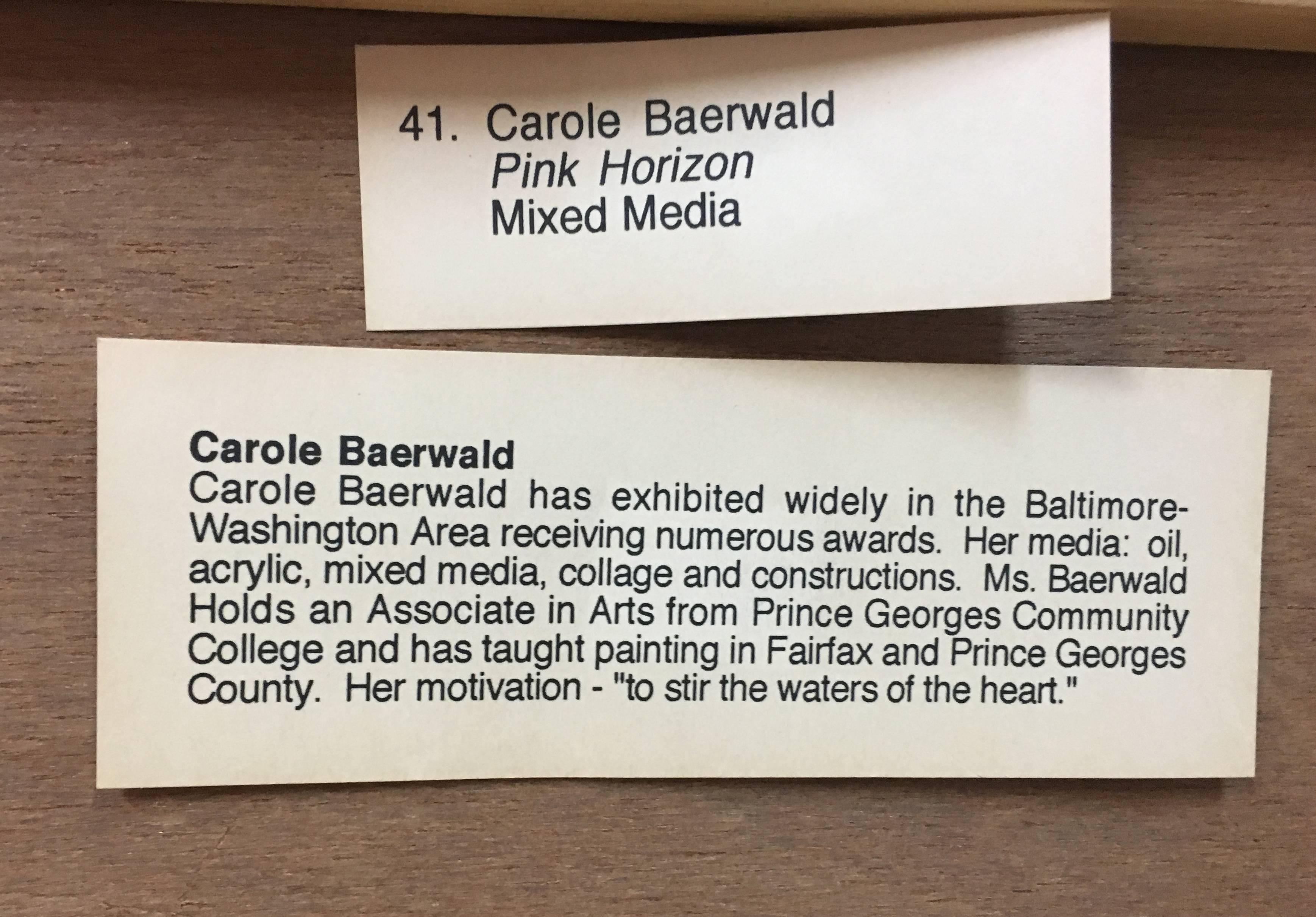 Fabric Carole Baerwald Mid-Century Mixed-Media Textured Abstract