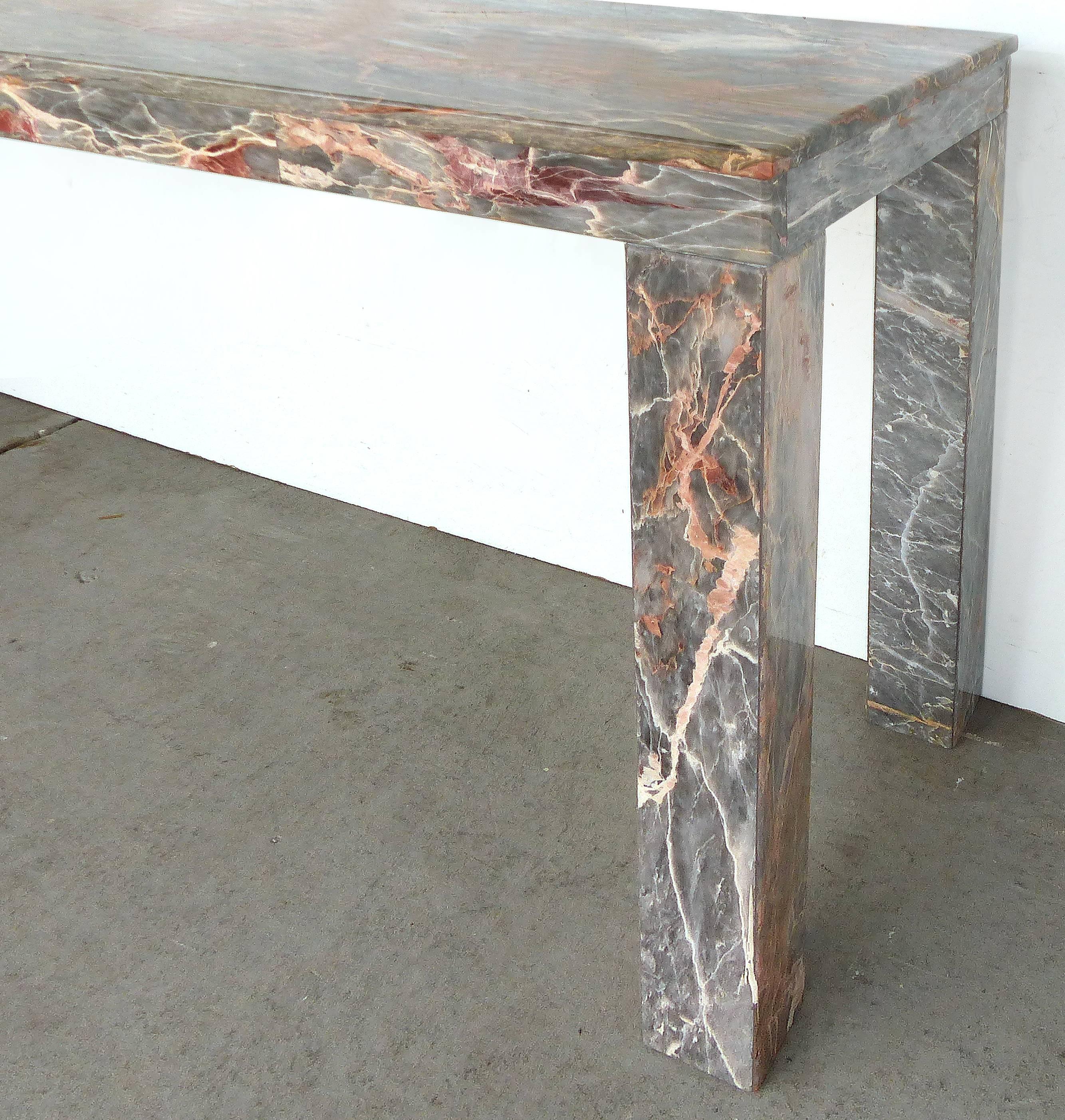 20th Century Marble Parson's Table/Console 4