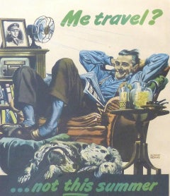 1945 American Department of Transportation Poster by Albert Dorne