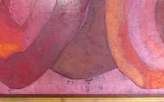 Important Spanish Artist Luis Quintanilla Abstract Oil Painting "Madrid 1961"