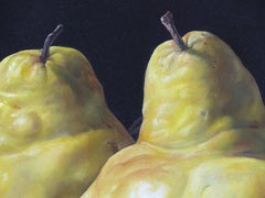Still Life of Pears and Water Glass on a Table