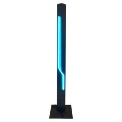 Postmodern Rudi Stern Torchiere Lamp "Let There Be Neon"