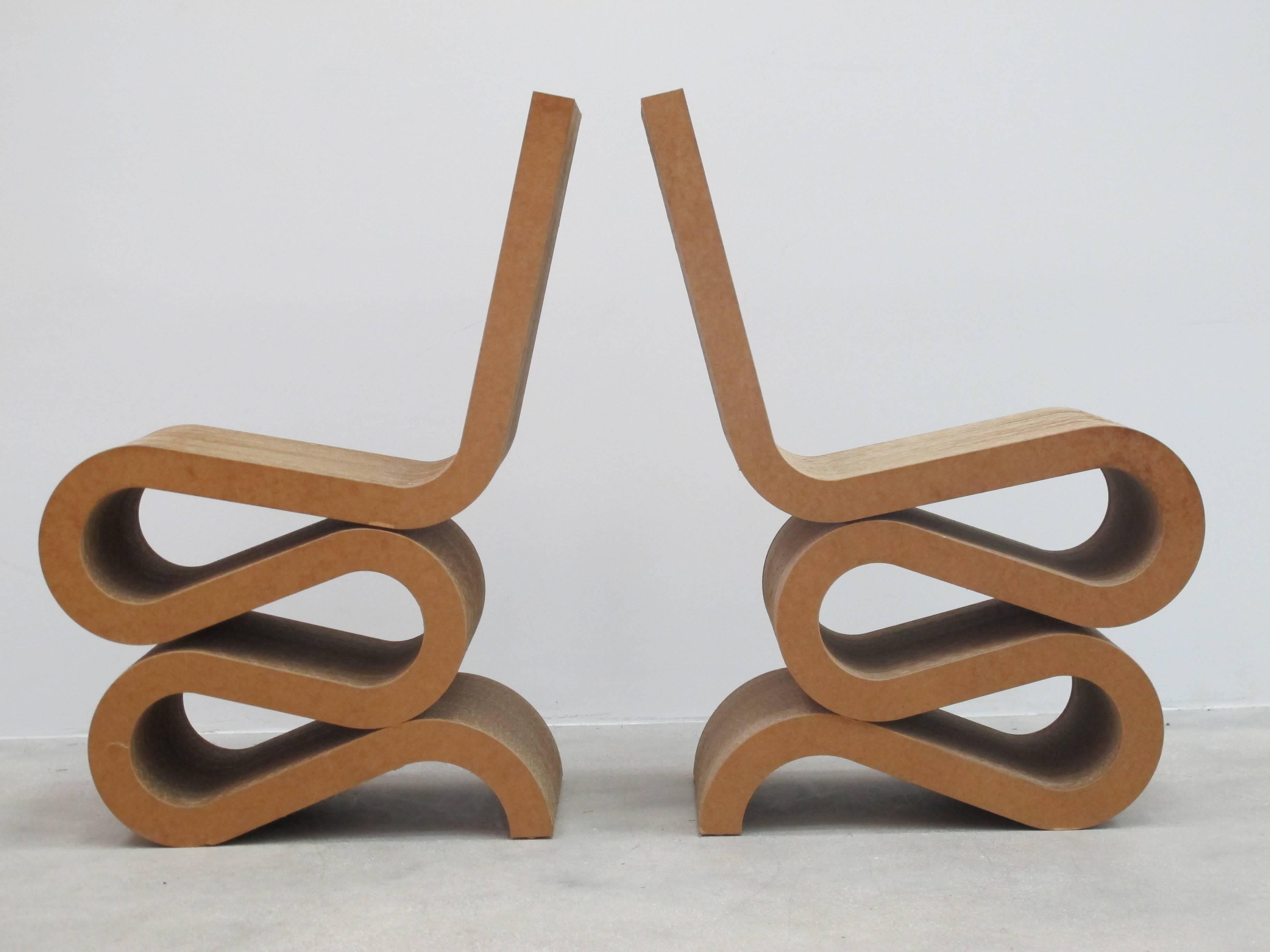 Mid-Century Modern Pair of Gehry Iconic 