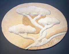 1970s Tree of Life Rug Fiber Art Wall Hanging, Frank Lane Attributed