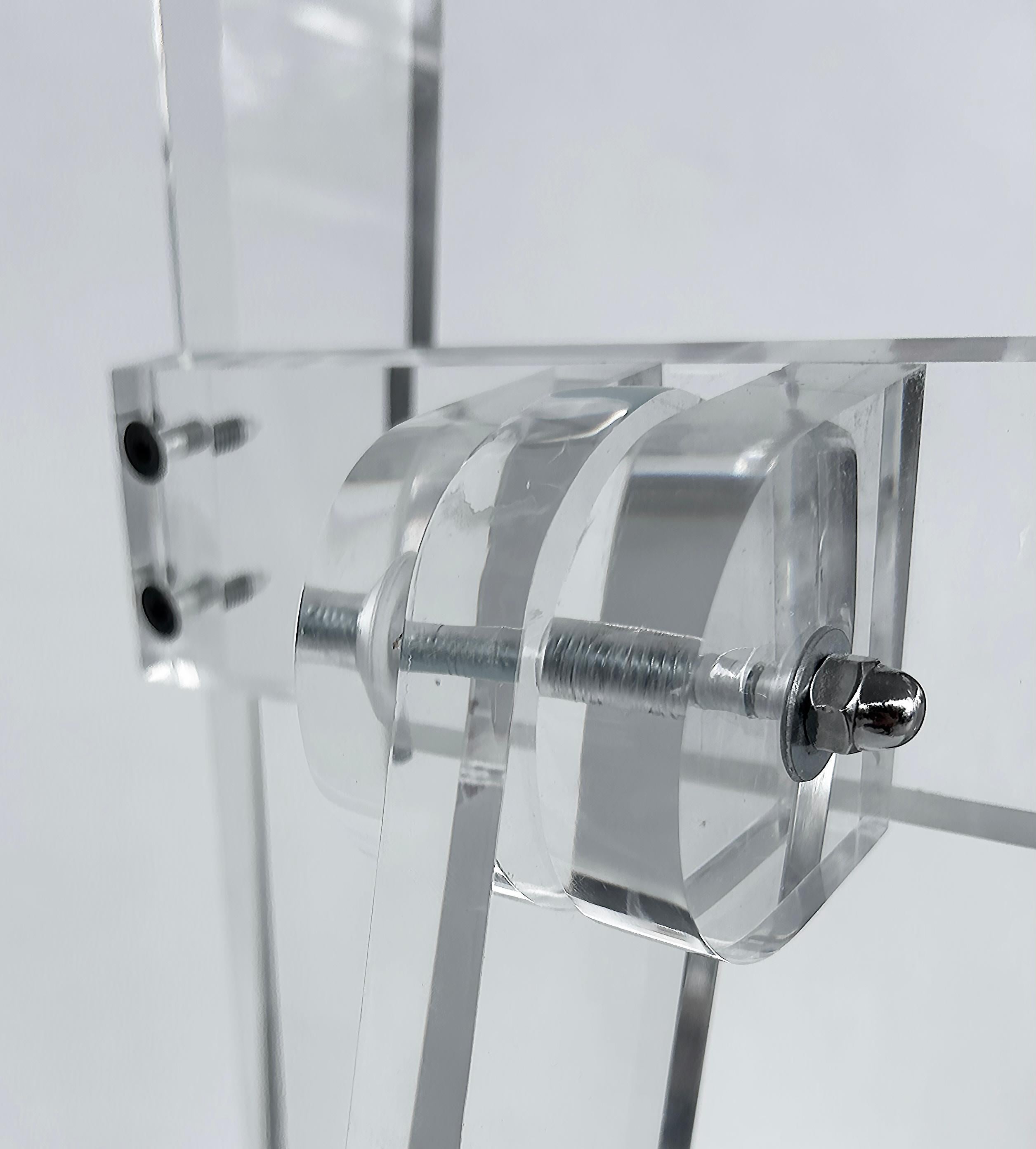 Special Order DEEPER Iconic Design Gallery Custom Made Folding Lucite Easel For Sale 3