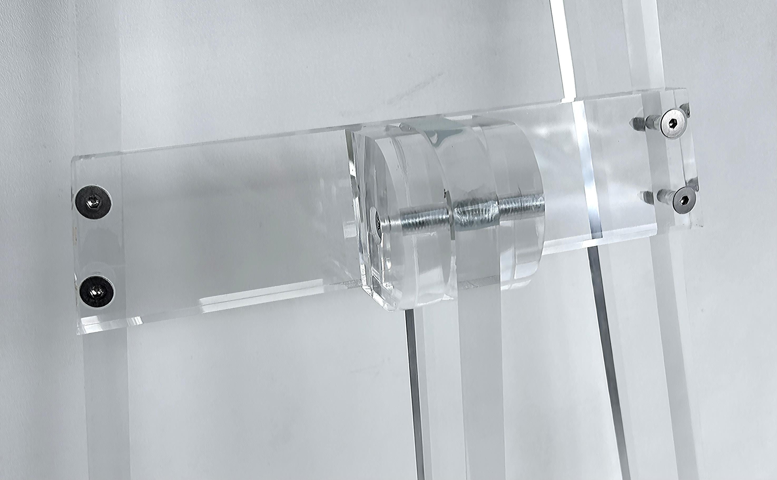 Special Order DEEPER Iconic Design Gallery Custom Made Folding Lucite Easel For Sale 4