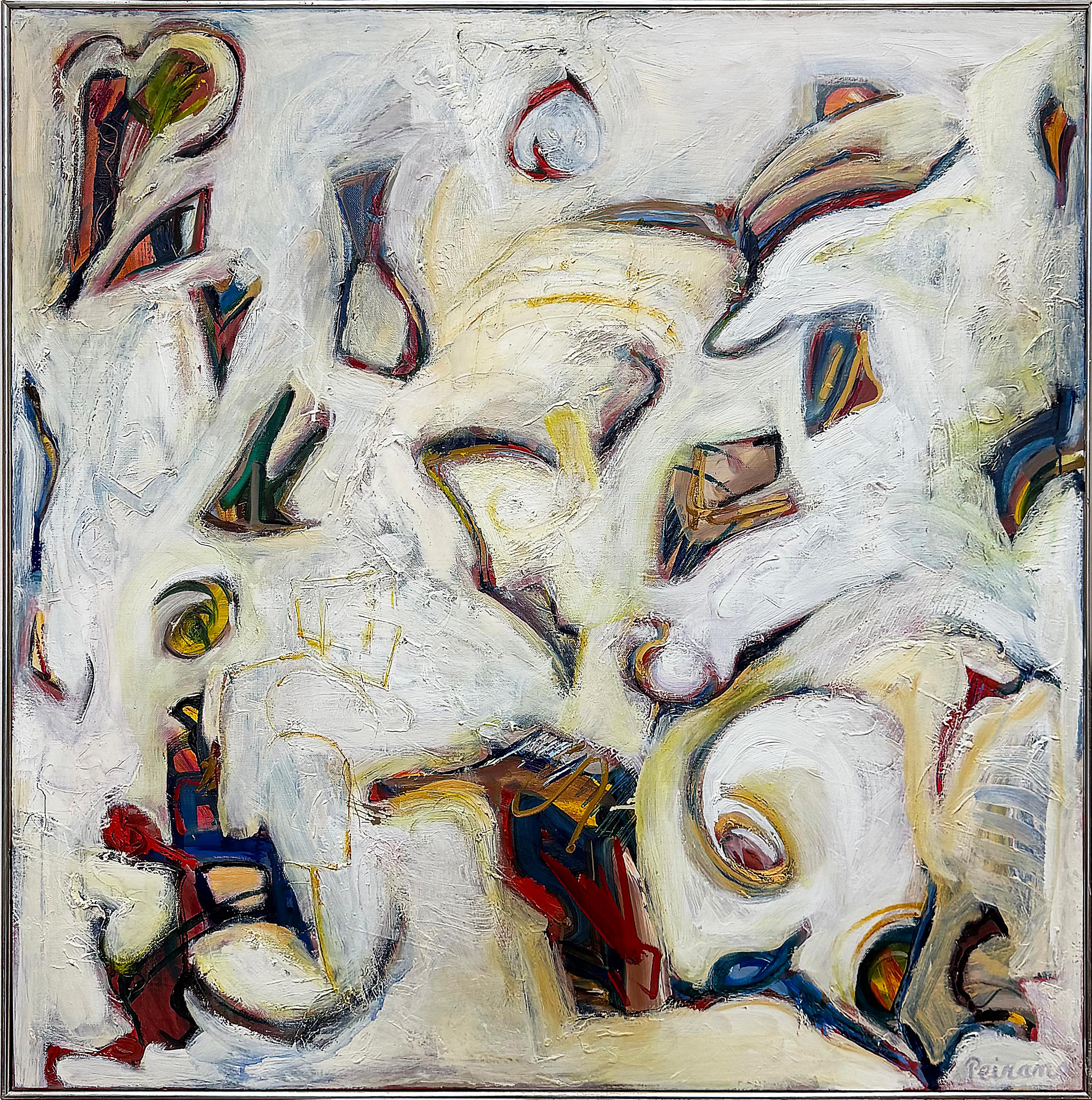 Großes abstraktes expressionistisches Gemälde aus den 1990er Jahren, signiert Peirano im Angebot 3