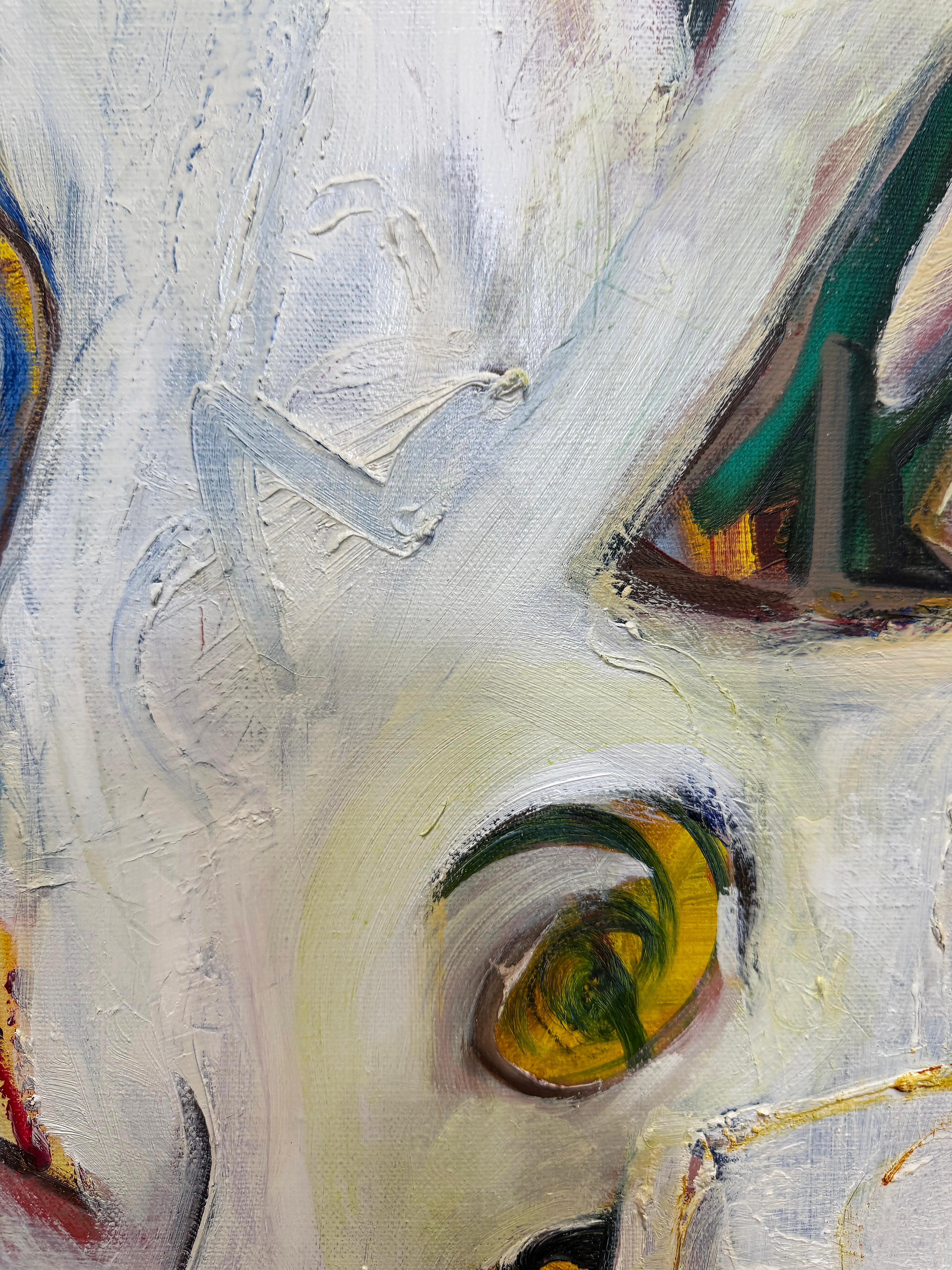 Großes abstraktes expressionistisches Gemälde aus den 1990er Jahren, signiert Peirano im Zustand „Gut“ im Angebot in Miami, FL