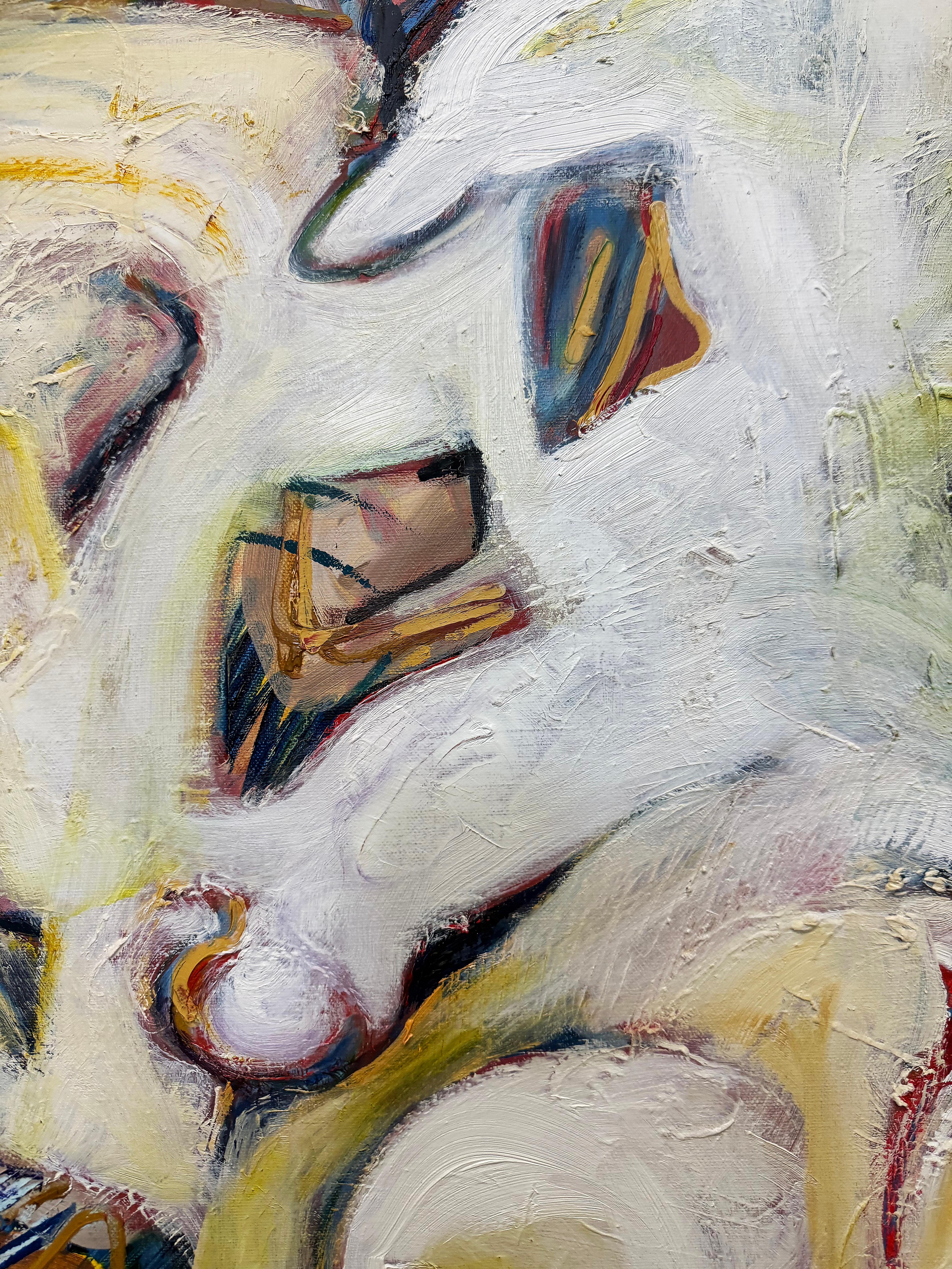 Großes abstraktes expressionistisches Gemälde aus den 1990er Jahren, signiert Peirano (Moderne) im Angebot