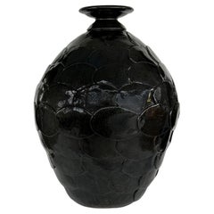 Monumental Studio Pottery Terracotta Urn Vase Signed Hammer