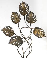 Italian Mid-Century Modern Brass Tommaso Barbi Style Floor Lamp