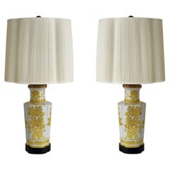 Chinoiserie Imari Porcelain Table Lamps by Marbro Company