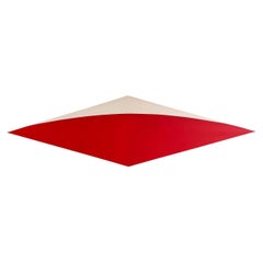 Monumental Graphic Hard Edge Elongated Diamond Painting, Vintage Abstract