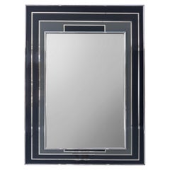 Mid-century Modern Monochromatic-Toned Wall Mirror