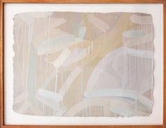 Carol Cohen Hamoy Peinture abstraite à la gouache, papier fait main #2