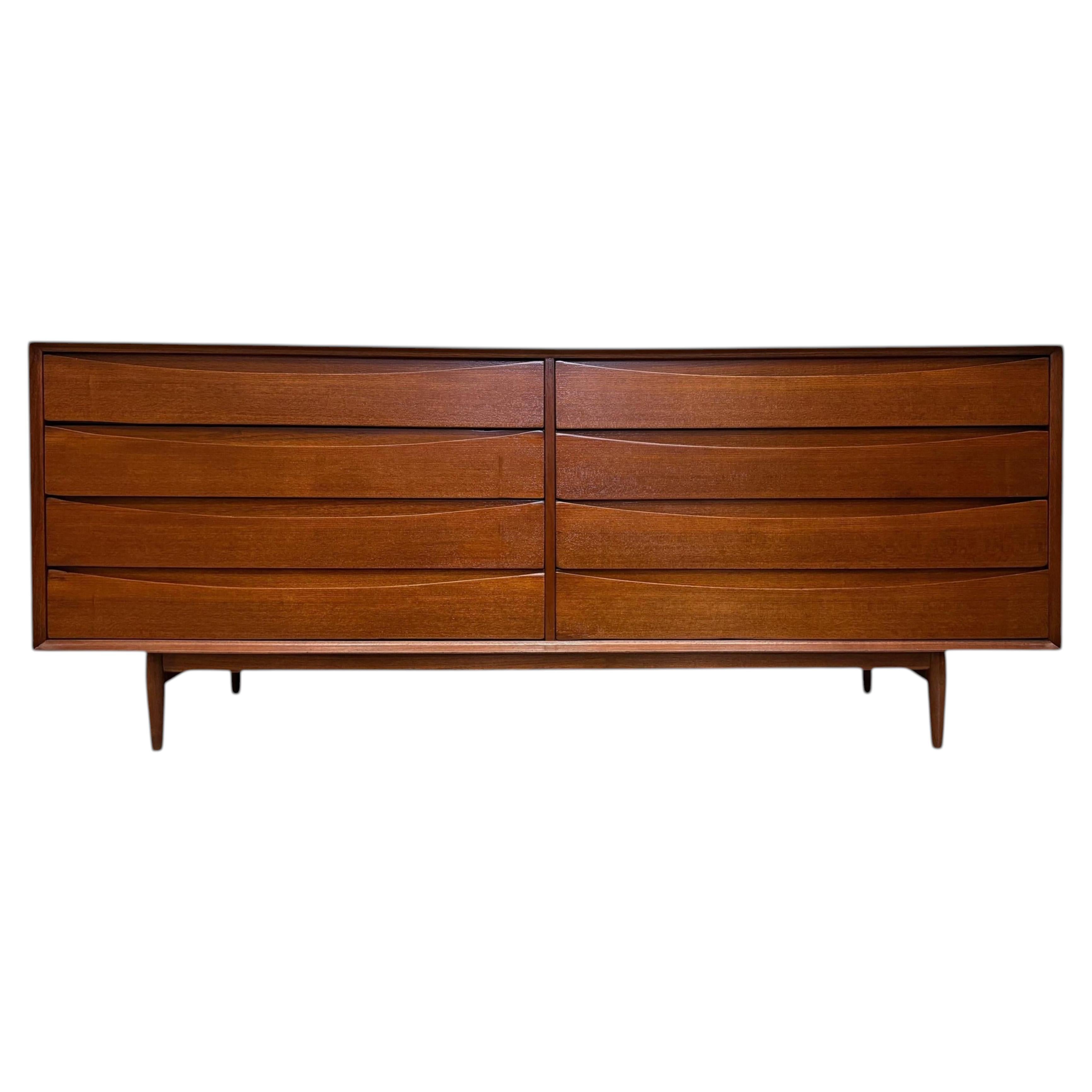 Mid-century Danish Modern Teak Arne Vodder Sibast Dresser, Refinished