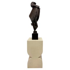 Huge 1960s John Roper Abstract Brutalist Bronze Sculpture