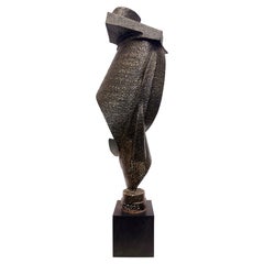 Huge 1960s John Roper Abstract Brutalist Bronze Sculpture