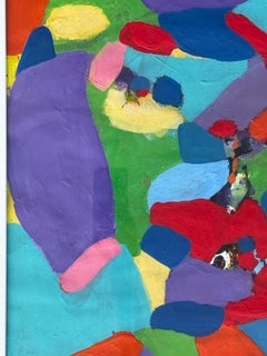 Pintura expresionista abstracta de mediados del siglo XX, al estilo de George McNeil