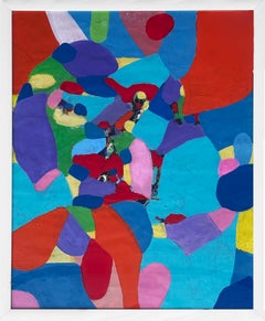 Pintura expresionista abstracta de mediados del siglo XX, al estilo de George McNeil
