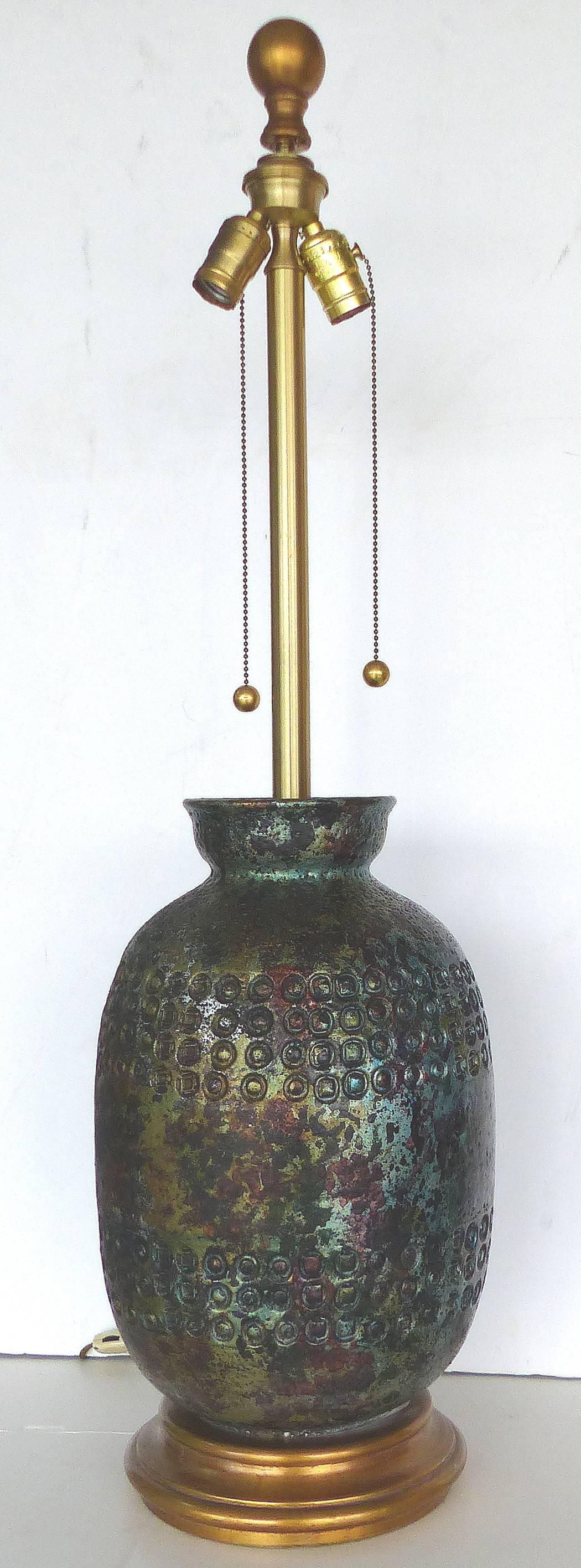 Brass Mid-Century Modern Alvino Bagni Sea Garden Raymor Lamp