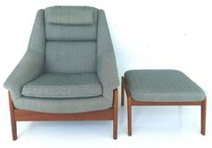 DUX Reclining Lounge Chair and Ottoman