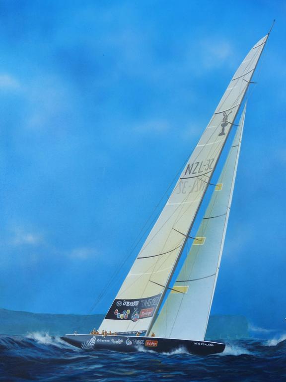 American Gabriel Duarte Argentine Artist Nautical Painting  For Sale