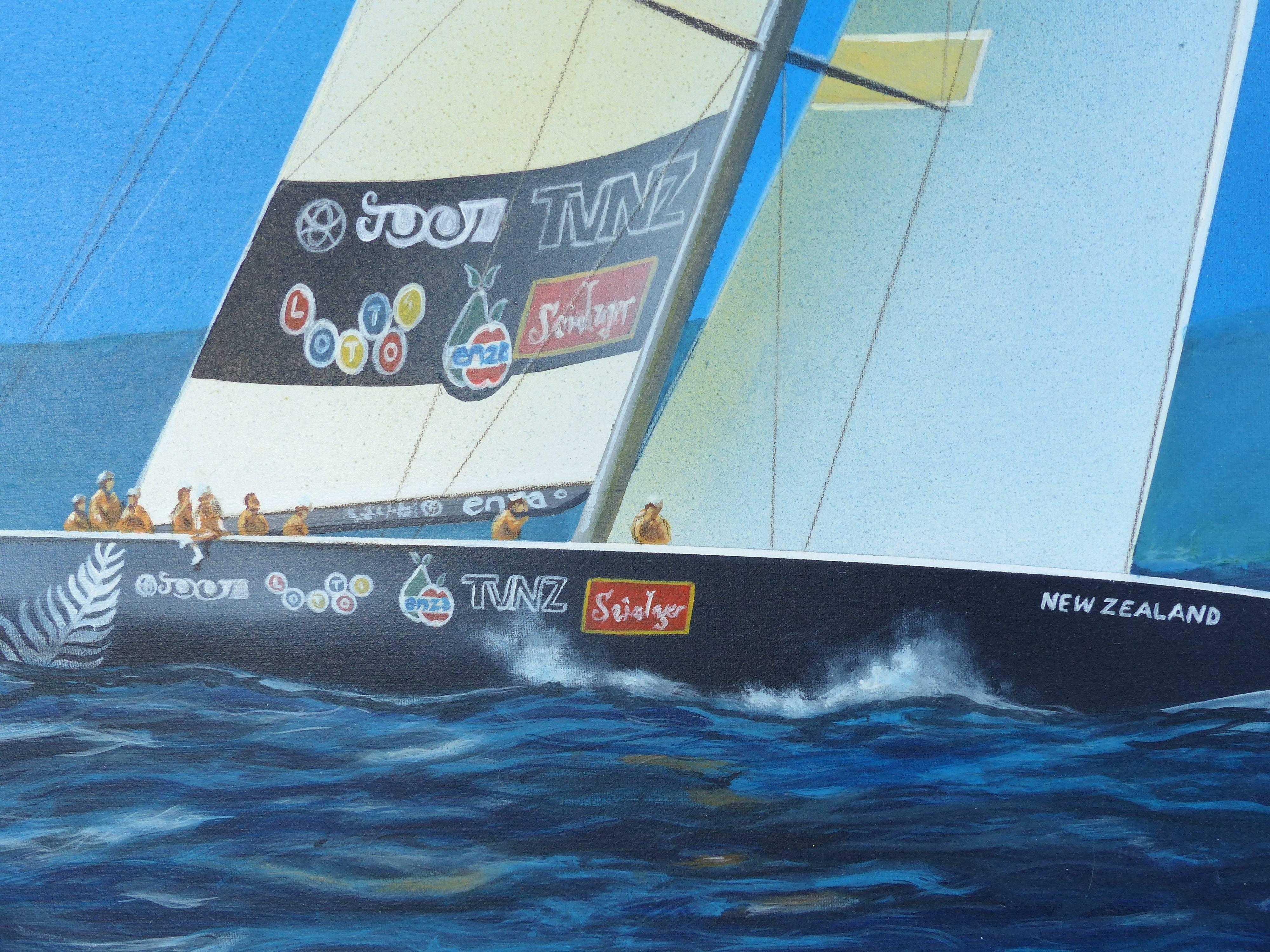 Contemporary Gabriel Duarte Argentine Artist Nautical Painting 