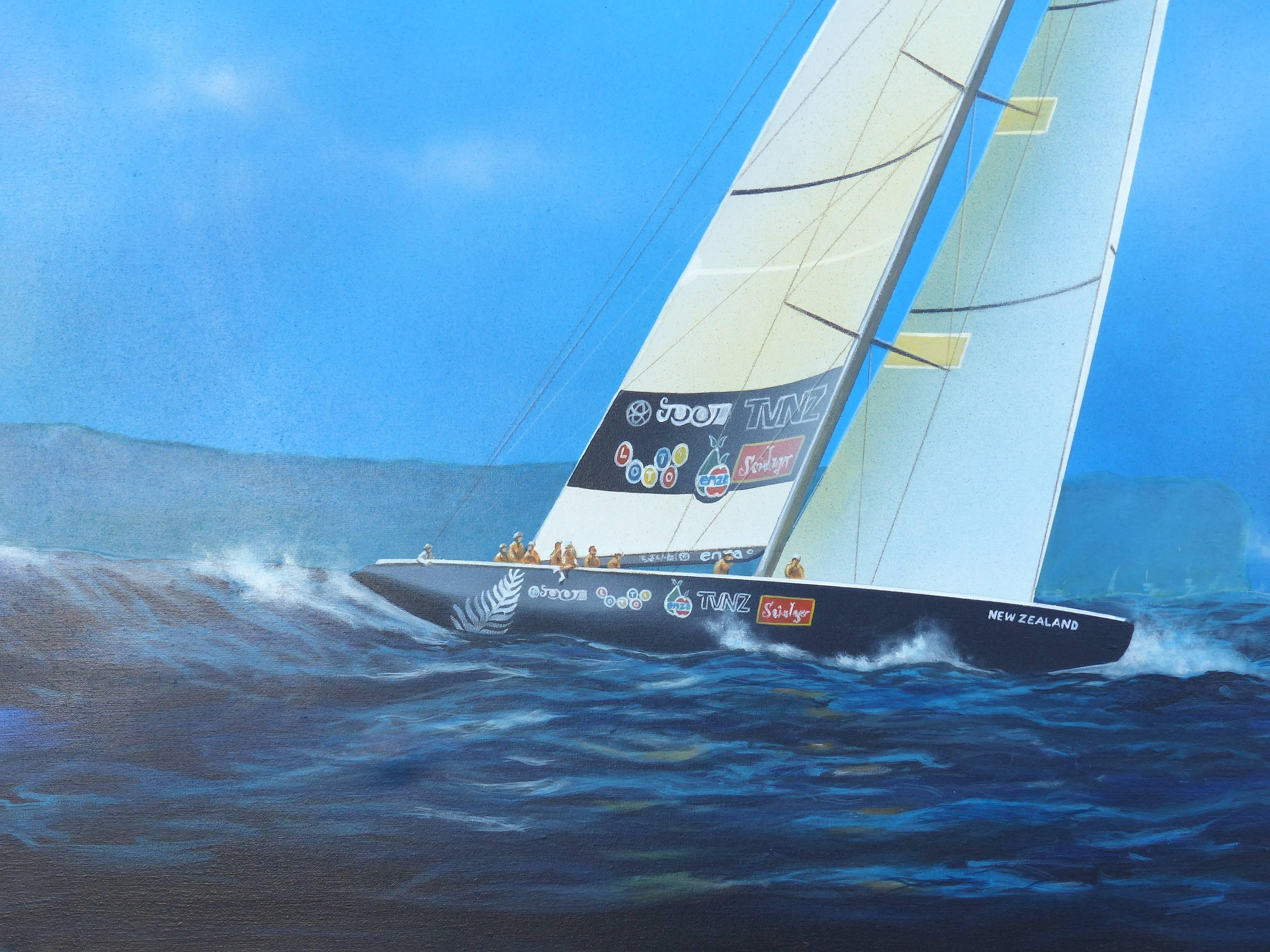 Canvas Gabriel Duarte Argentine Artist Nautical Painting 