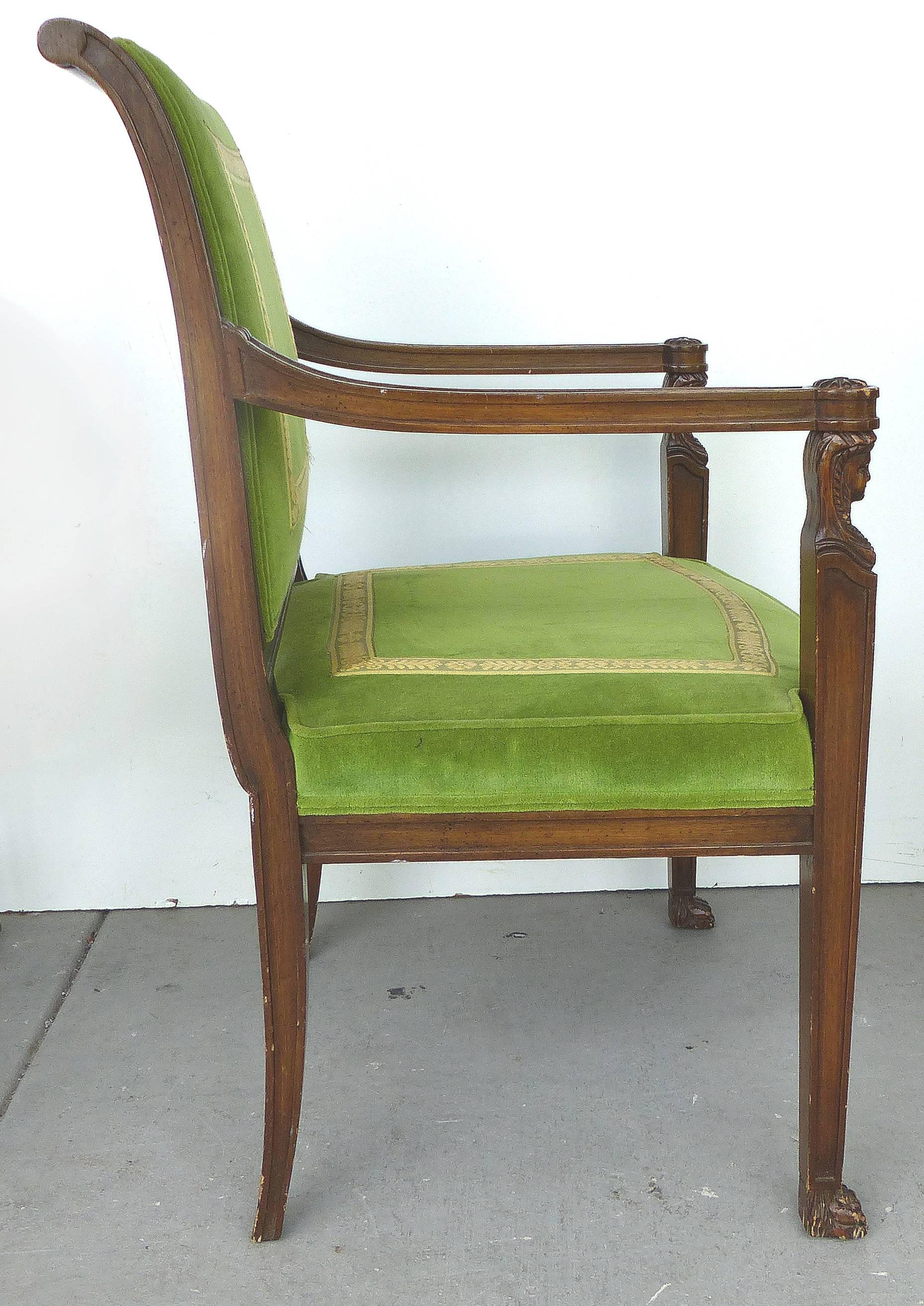 Renaissance 20th Century Renasaince Cocheo Bros, Fine Quality Chairs, Pair