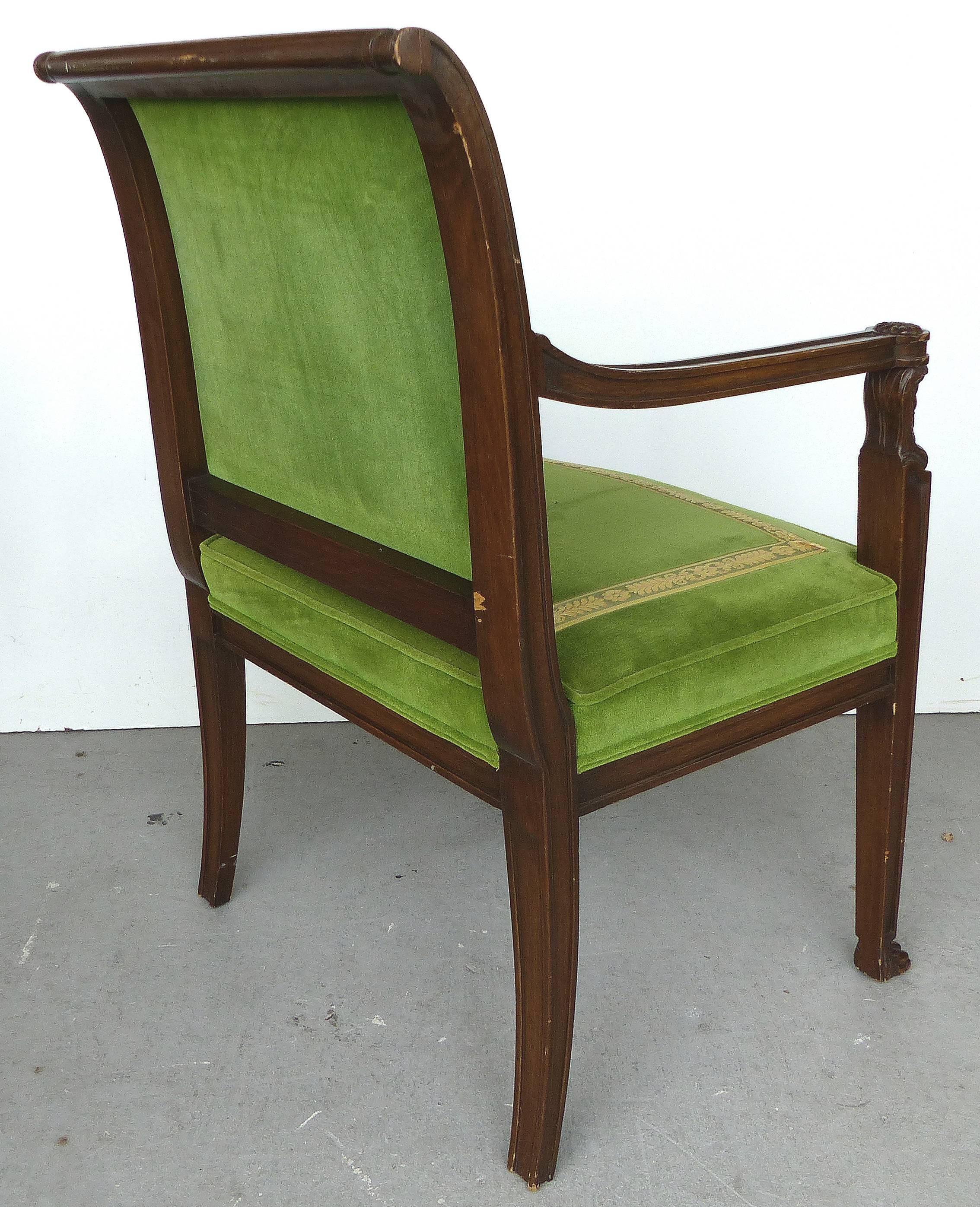 American 20th Century Renasaince Cocheo Bros, Fine Quality Chairs, Pair