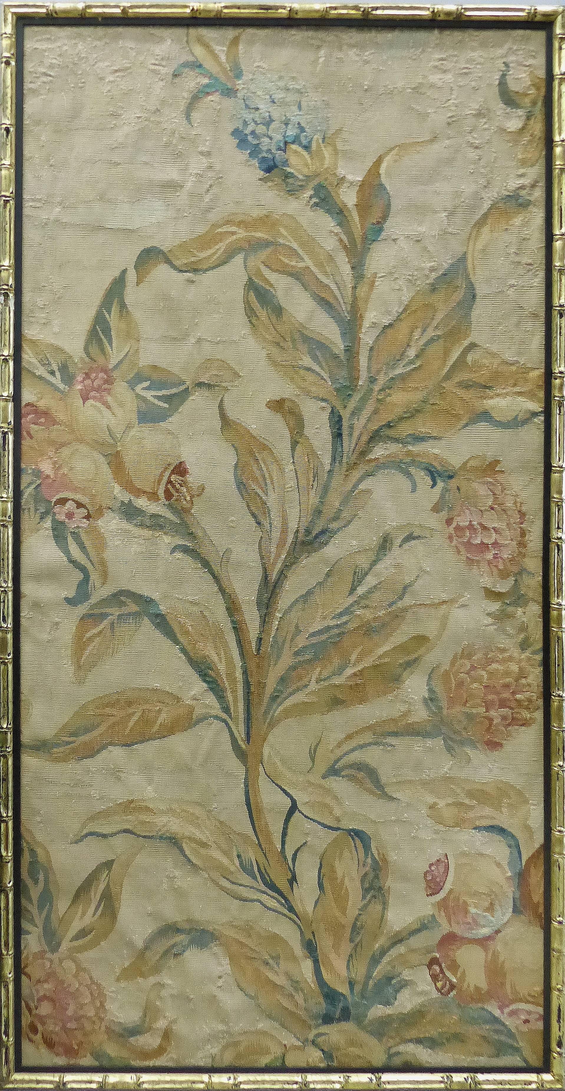 18th Century Floral Aubusson Panels, Set of Three In Good Condition In Miami, FL