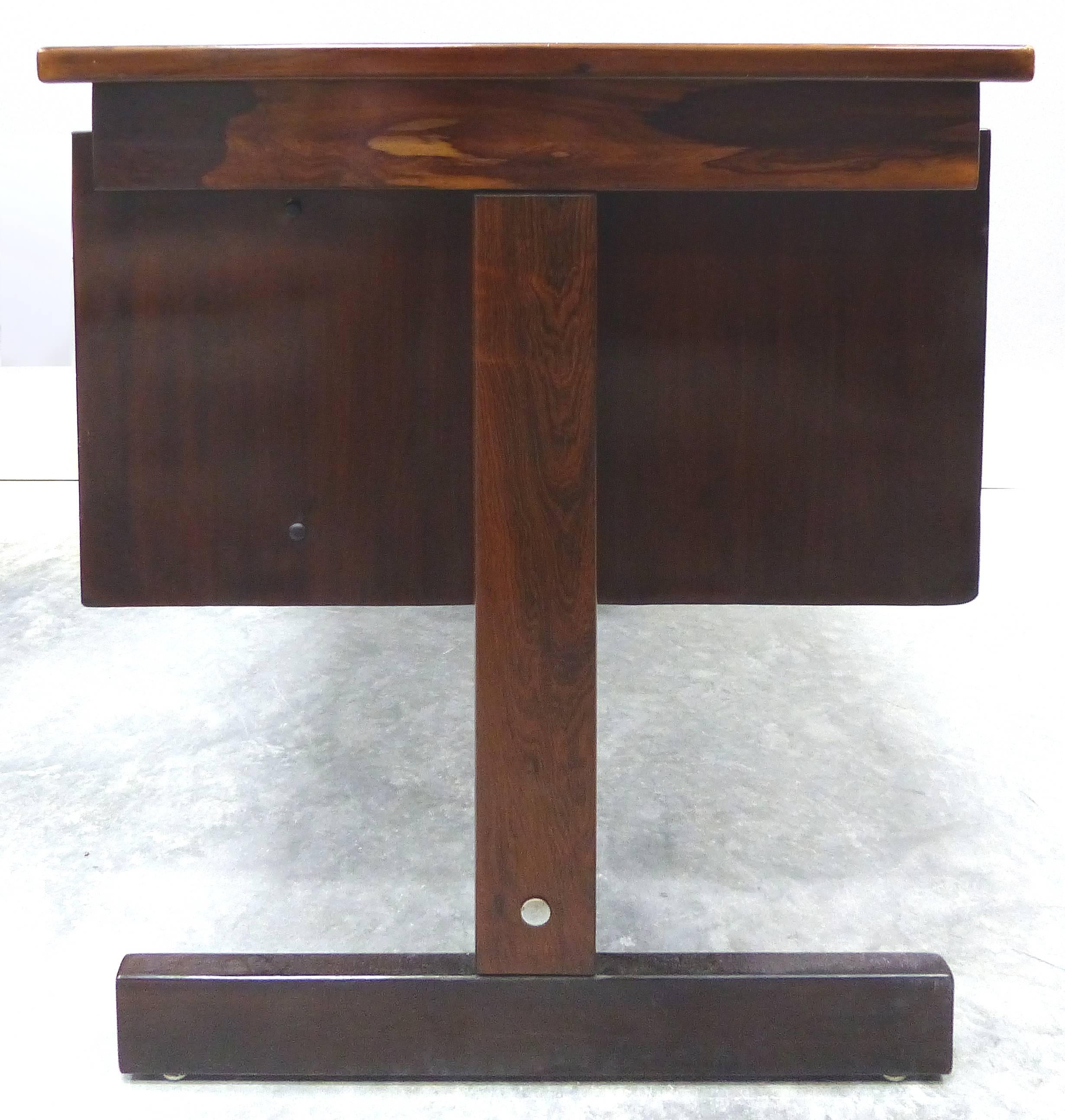 Jacaranda Desk attributed to Sergio Rodrigues, Brazil, 1950s 3