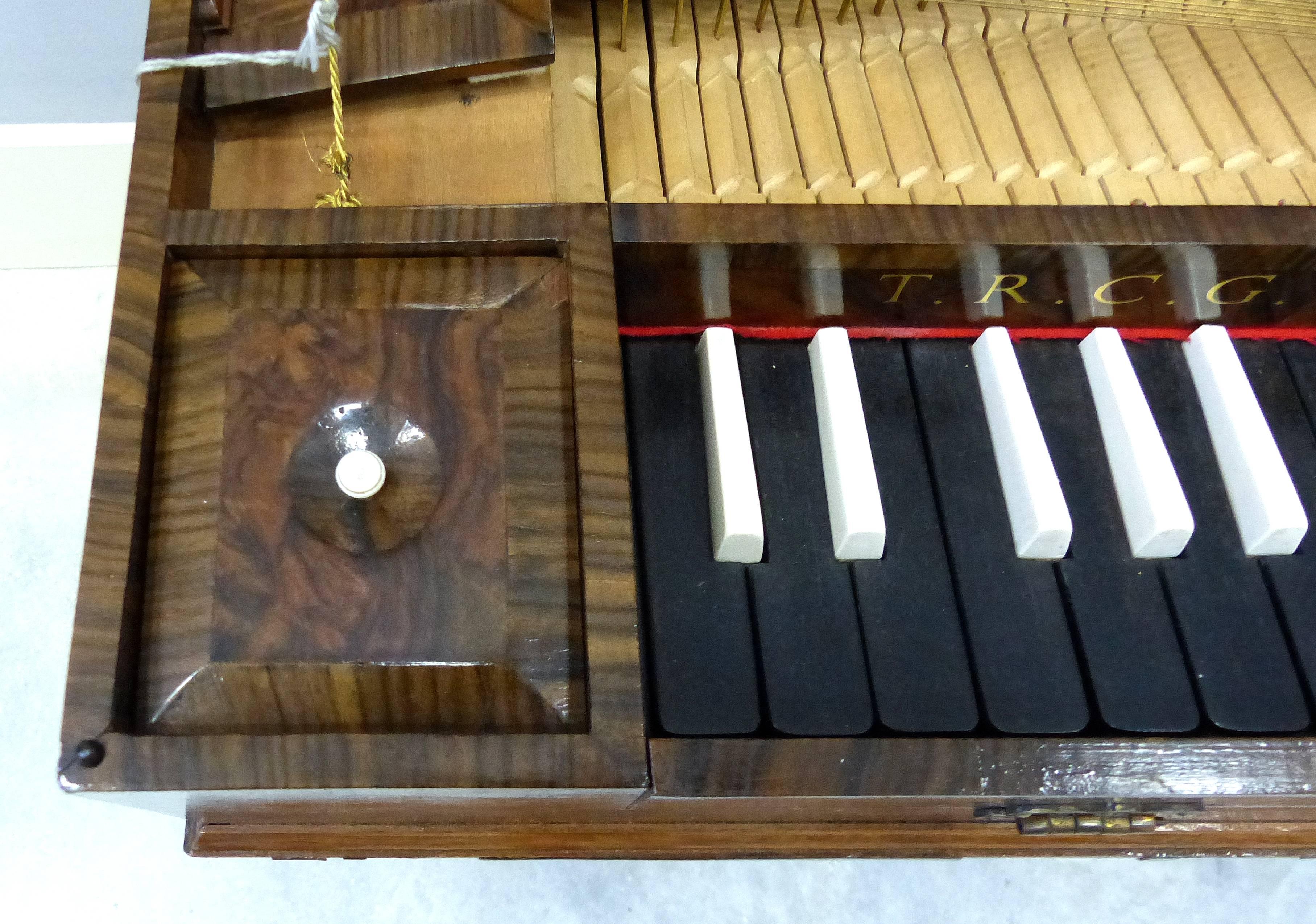 Antique Clavichord Instrument from the London Estate of Rudolph Nureyev In Fair Condition In Miami, FL
