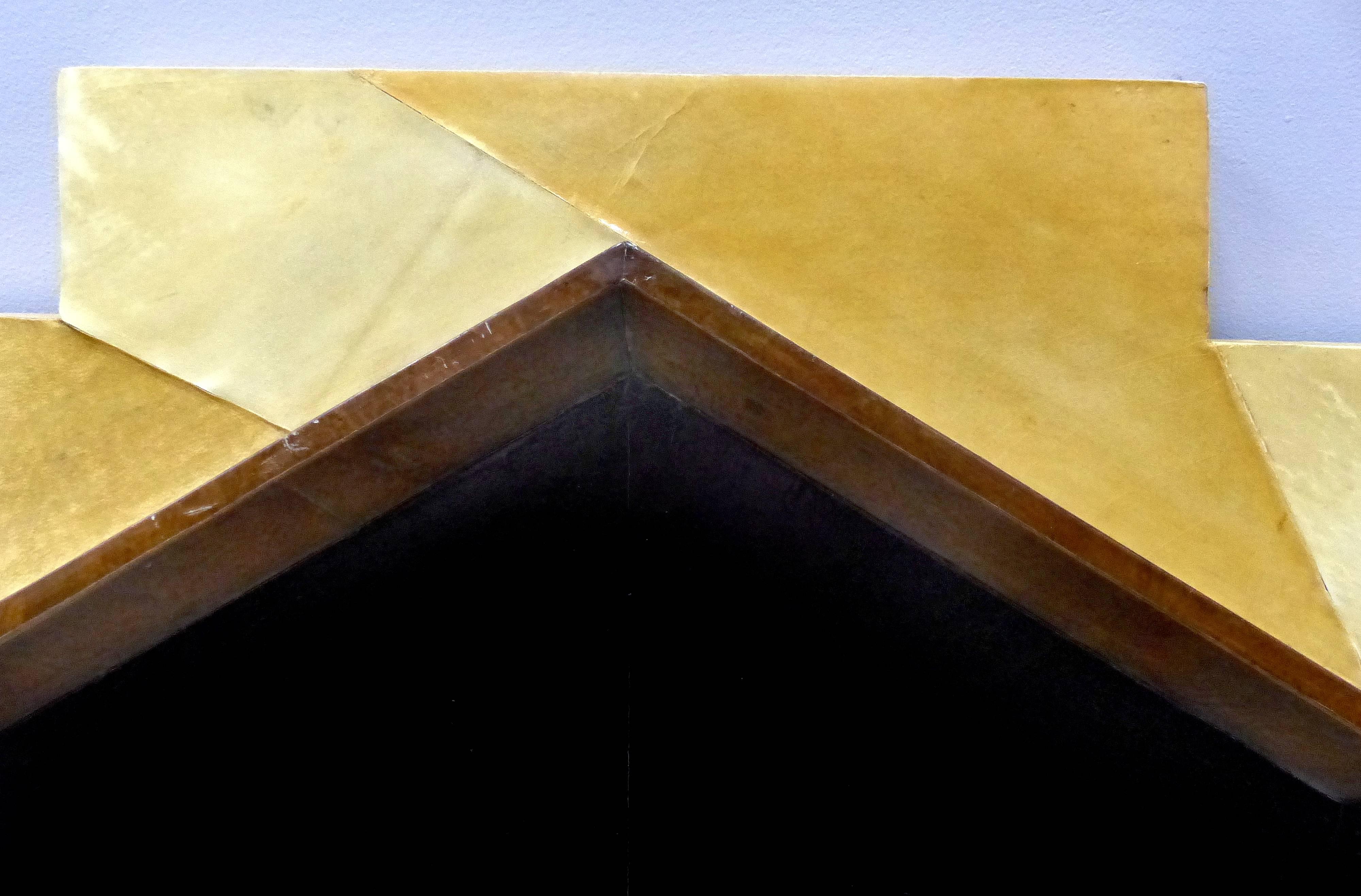 Biedermeier Burl Wood, Ebonized and Goatskin Mirrors In Good Condition In Miami, FL