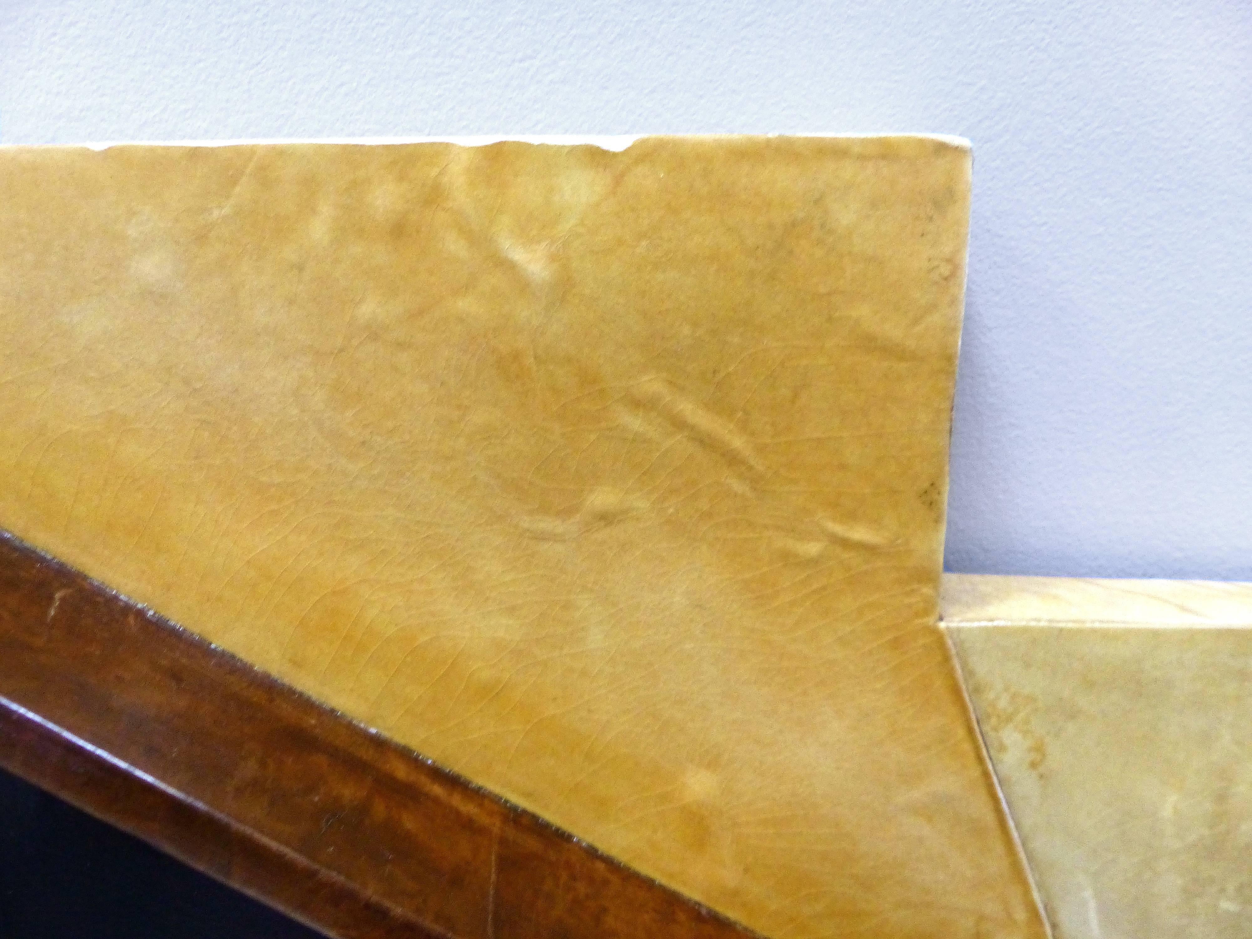 Biedermeier Burl Wood, Ebonized and Goatskin Mirrors 1